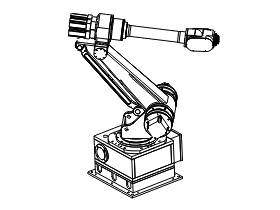 六轴坐标机器人6轴工业机械手solidwoks设计3D模型图纸
