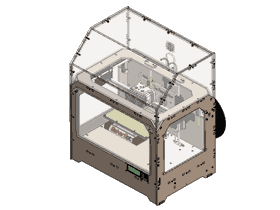 makerbot replicator 3D打印机的solidworks图纸模型