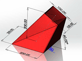 每日一练：#64 斜上口方锥管 矩形换向连接管 solidworks 薄板放样 | 钣金视频教程