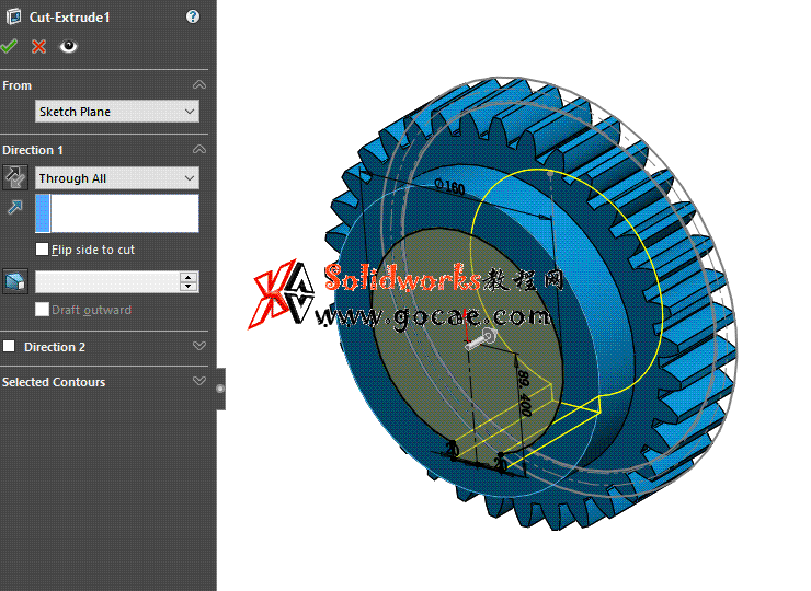每日一练：#74 直齿圆柱齿轮做成solidworks 模板零件方便修改和出工程图 | 视频教程