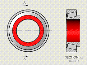 每日一练：#78 | 画一个方便出solidworks工程图中的 圆锥滚子轴承【30000】
