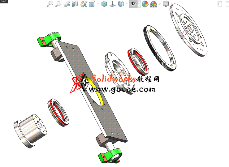 Solidworks入门教程：EB076 三维CAD习题 零件建模 视频教程