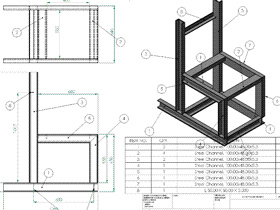 Solidworks入门教程：EB086 焊件练习 槽钢机架 solidworks2020 视频教程