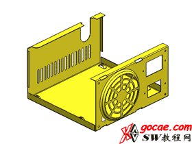 Solidworks入门教程:EB067 钣金-教程#9-电源箱盒-成型工具-视频教程