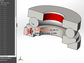 solidworks 标准件 #57 推力球轴承[53000U] GB/T 301-1995 solidworks 3D模型 三维零件库 标准查询