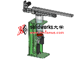 Solidworks工程图 #21 视频教程： 冲压机械手 零件和装配图出图。