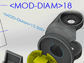 SolidWorks草图标注中直径尺寸前显示<MOD-DIAM>如何解决
