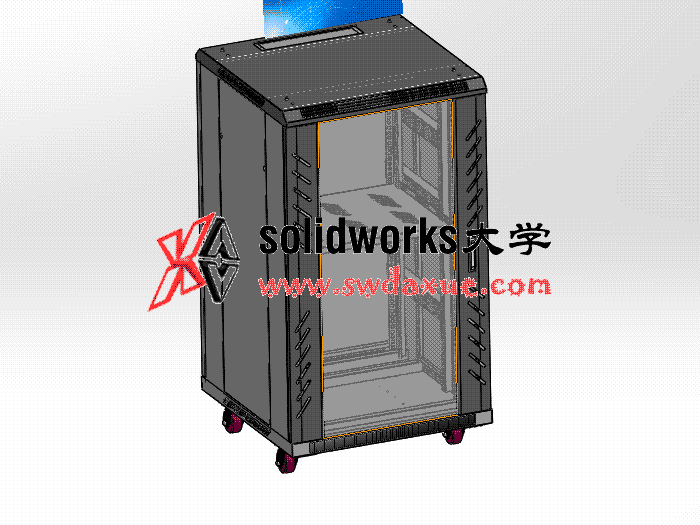 5套钣金电柜solidworks三维模型3d图纸